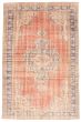 Traditional  Vintage Pink Area rug 5x8 Turkish Hand-knotted 362917