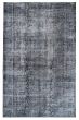 Overdyed  Transitional Black Area rug 5x8 Turkish Hand-knotted 362978