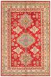 Bordered  Traditional Red Area rug 5x8 Afghan Hand-knotted 364370