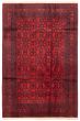 Bordered  Traditional Red Area rug 6x9 Afghan Hand-knotted 364445