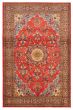 Bordered  Traditional Brown Area rug 8x10 Persian Hand-knotted 366012