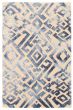 Casual  Contemporary Blue Area rug 5x8 Indian Hand Tufted 368794