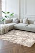 Casual  Contemporary Ivory Area rug 6x9 Indian Hand-knotted 369578