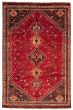 Bordered  Traditional Red Area rug 8x10 Turkish Hand-knotted 372159