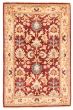 Bordered  Traditional Red Area rug 3x5 Pakistani Hand-knotted 373799