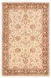 Bordered  Traditional Ivory Area rug 5x8 Pakistani Hand-knotted 374589