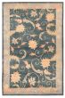 Bordered  Traditional Blue Area rug 3x5 Nepal Hand-knotted 374827