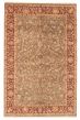 Bordered  Traditional Green Area rug 5x8 Indian Hand-knotted 374854