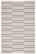 Contemporary/Modern  Transitional Grey Area rug 5x8 Turkish Flat-Weave 374924