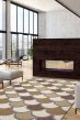 Contemporary/Modern  Transitional Ivory Area rug 5x8 Turkish Flat-Weave 375214