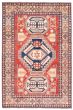 Bordered  Traditional Red Area rug 6x9 Afghan Hand-knotted 375271