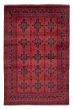 Bordered  Traditional Red Area rug 6x9 Afghan Hand-knotted 377832