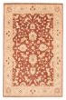 Bordered  Traditional Brown Area rug 6x9 Afghan Hand-knotted 379122