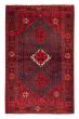 Bordered  Tribal Blue Area rug 4x6 Turkish Hand-knotted 380110