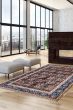 Bordered  Tribal Brown Area rug 6x9 Turkish Hand-knotted 385210