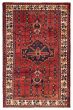 Traditional  Tribal Red Area rug 5x8 Turkish Hand-knotted 393184