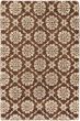 Floral Brown Area rug 3x5 Indian Hand Loomed 59070
