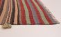 Bohemian  Stripes Red Area rug 4x6 Turkish Flat-Weave 292718