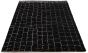 Casual  Transitional Black Area rug 5x8 Indian Hand-knotted 295545
