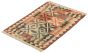 Bordered  Traditional Brown Area rug 3x5 Turkish Flat-Weave 297880