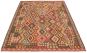 Bordered  Geometric Red Area rug 6x9 Turkish Flat-weave 297899