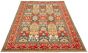 Bordered  Traditional Red Area rug 6x9 Afghan Hand-knotted 304792