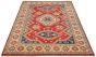 Bordered  Traditional Red Area rug 6x9 Afghan Hand-knotted 305255