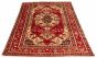 Bordered  Traditional Red Area rug 6x9 Persian Hand-knotted 324301