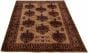 Bordered  Tribal Brown Area rug 6x9 Afghan Hand-knotted 325938