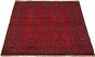 Bordered  Tribal Red Area rug 4x6 Afghan Hand-knotted 328985