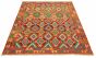 Bordered  Geometric Multi Area rug 6x9 Turkish Flat-weave 329420