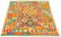 Bordered  Geometric Multi Area rug 4x6 Turkish Flat-weave 330221