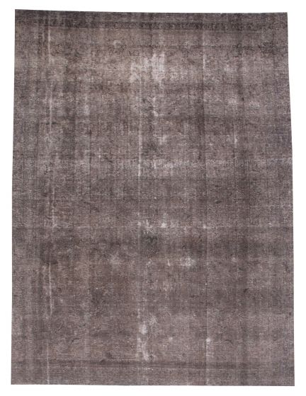 Overdyed  Transitional Ivory Area rug 8x10 Turkish Hand-knotted 374140