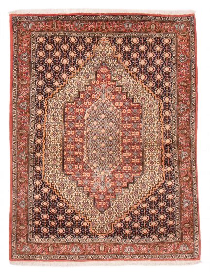 Bordered  Traditional Blue Area rug 3x5 Persian Hand-knotted 382458