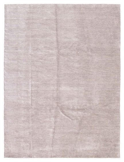 Transitional Grey Area rug 9x12 Indian Hand Loomed 388190