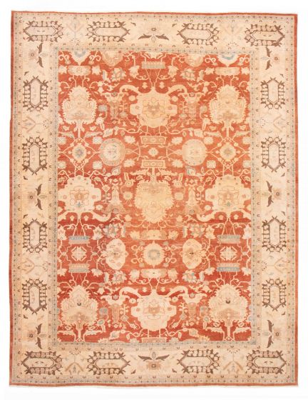 Vintage/Distressed Brown Area rug 9x12 Turkish Hand-knotted 388438