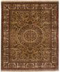 Bordered  Southwestern Yellow Area rug 6x9 Indian Hand-knotted 253543