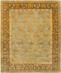 Bordered  Traditional Blue Area rug 6x9 Indian Hand-knotted 272247
