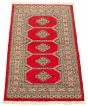 Bordered  Tribal Red Area rug 3x5 Pakistani Hand-knotted 326067