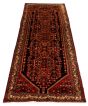 Persian Hamadan 3'1" x 10'5" Hand-knotted Wool Dark Navy Rug