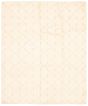 Carved  Traditional Ivory Area rug 6x9 Indian Hand-knotted 362803