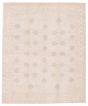 Bordered  Transitional Grey Area rug 6x9 Turkish Hand-knotted 374016
