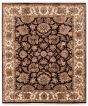 Bordered  Traditional Red Area rug 6x9 Indian Hand-knotted 374345