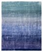 Stripes  Transitional Blue Area rug 6x9 Indian Hand Loomed 391617