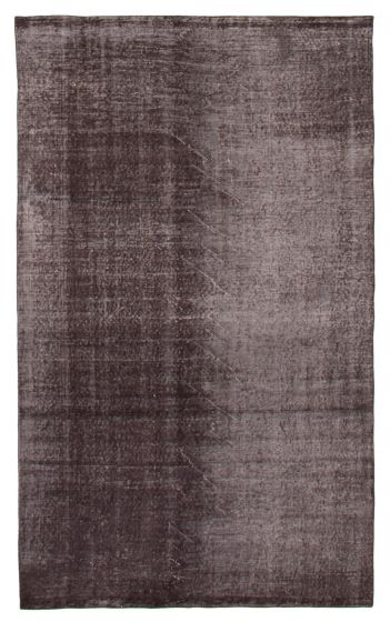 Overdyed  Transitional Black Area rug 5x8 Turkish Hand-knotted 372819