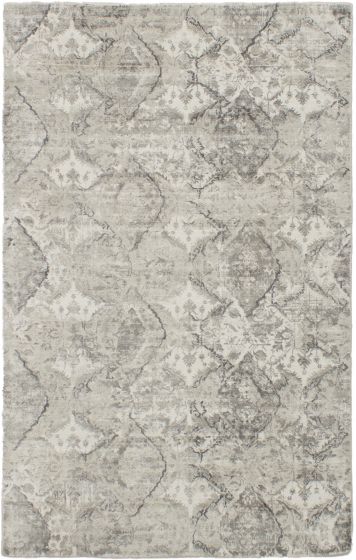 Casual  Transitional Grey Area rug 5x8 Indian Hand Loomed 285256