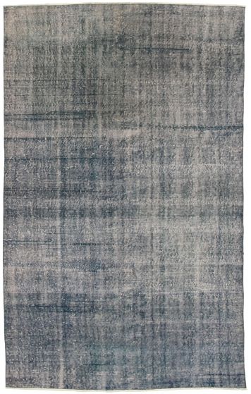 Overdyed  Transitional  Area rug 5x8 Turkish Hand-knotted 327457