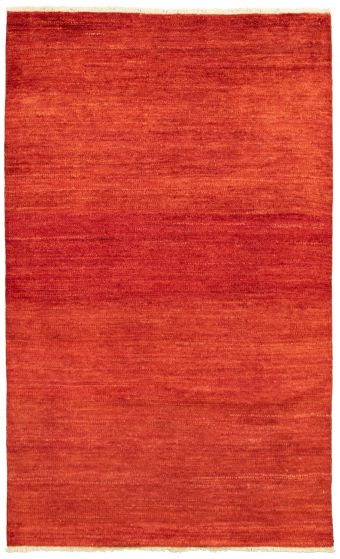 Gabbeh  Tribal Red Area rug 5x8 Pakistani Hand-knotted 339728