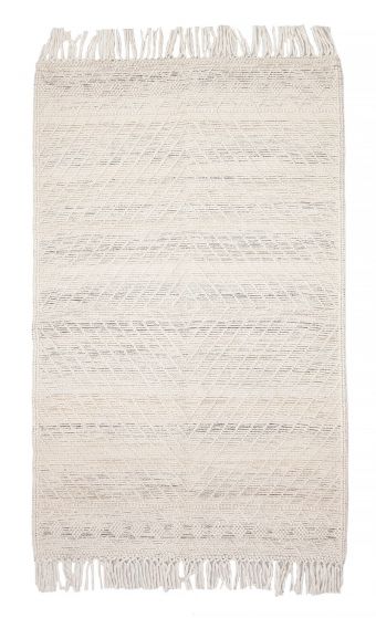 Braided  Transitional Ivory Area rug 5x8 Indian Braided Weave 375918
