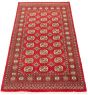 Bordered  Traditional Red Area rug 3x5 Pakistani Hand-knotted 304604